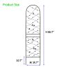 4 Pack Metal Garden Trellis 86.7" x 19.7" Rustproof Trellis for Climbing Plants Outdoor Flower Support Bird Deco Black