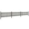 Picket Fence with Posts 3 pcs WPC 241.7"x31.5"