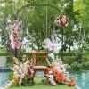 1PC Outdoor Metal Garden Arch Trellis for Climbing Plants Grape Vine Flower