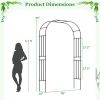1PC Outdoor Metal Garden Arch Trellis for Climbing Plants Grape Vine Flower