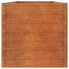 Garden Raised Bed Rusty 94.5"x31.5"x30.3" Corten Steel