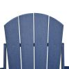 Patio Folding Adirondack Chair Weather Resistant, Outdoor HDPE Foldable Lawn Chair