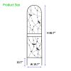 2 Pack Metal Garden Trellis 86.7" x 19.7" Rustproof Trellis for Climbing Plants Outdoor Flower Support Dragonfly Deco Black