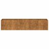 Planter Rusty 78.7"x15.7"x15.7" Weathering Steel