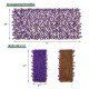 Decorative Faux Purple Eucalyptus Fencing Panel with Real Willow Frame for Balcony Patio