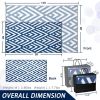 Outdoor Rug for Patio Clearance,Waterproof Mat,Reversible Mats, Plastic Straw Rug, Modern Area Rug for RV, Patio, Backyard, Deck, Picnic, Beach