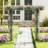 81 Inch Garden Arbor Metal Archway for Climbing Plants