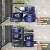 Pot and pan organizer, Pot Lid Holders & Pan Rack, Multiple DIY methods 8 tier pot racks