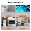 VEVOR Interlocking Tile 50PCS Gray, Drainage Tiles 12" x 12" Splicing, PVC Interlocking Drainage Floor Tiles, Non-Slip Drainage Holes for Restroom