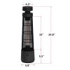 Infrared Electric Freestanding Outdoor Heater,IP55 Waterproof,Touch Switch,1200W
