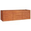 Garden Raised Bed Rusty 94.5"x31.5"x30.3" Corten Steel