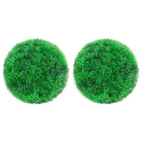 Artificial Boxwood Balls 2 pcs 8.7" (Color: Green)