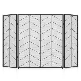 52 x 31 Inch Fireplace Screen (Style: A)