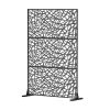 Metal Privacy Screens and Plastic Panels with Free Standing, Freestanding Outdoor Indoor Privacy Screen