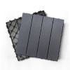 Plastic Composite Deck Tiles Set of 35pcs, Composite Decking Resist Rust, Water, Weather, Indoor&Outdoor, Easy to DIY & Maintain, Ideal for Patios