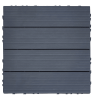 Plastic Composite Deck Tiles Set of 35pcs, Composite Decking Resist Rust, Water, Weather, Indoor&Outdoor, Easy to DIY & Maintain, Ideal for Patios