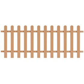 Picket Fence WPC 78.7"x31.5" (Color: Brown)