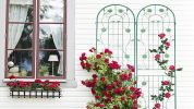 4 Pack Metal Garden Trellis 86.7" x 19.7" Rustproof Trellis for Climbing Plants Outdoor Flower Support