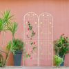 4 Pack Metal Garden Trellis 86.7" x 19.7" Rustproof Trellis for Climbing Plants Outdoor Flower Support