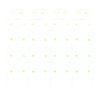 4 Pack Metal Garden Trellis 86.7" x 19.7" Rustproof Trellis for Climbing Plants Outdoor Flower Support