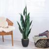 1PC 35.5 inches Indoor and Outdoor Decoration Fake Snake Plant Artificial Plant