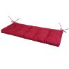 Bench Seat Cushion For Indoor Outdoor Furniture Non Slip Long Chair Cushion with Ties Strap Waterproof Swing Cushion 51.18x19.68IN For Garden Patio Ba