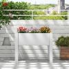 53L Raised Bed Grow Box Self-Watering Planter Box Stand with Water Level Monitor