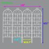 4 Pack Metal Garden Trellis 71" x 19.7" Rustproof Trellis for Climbing Plants Outdoor Flower Support