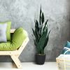 1PC 35.5 inches Indoor and Outdoor Decoration Fake Snake Plant Artificial Plant
