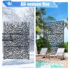 Metal Privacy Screens and Plastic Panels with Free Standing, Freestanding Outdoor Indoor Privacy Screen