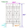 2 Pack Metal Garden Trellis 71" x 17.7" Rustproof Trellis for Climbing Plants Outdoor Flower Support