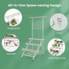 4-Tier Hanging Plant Stand with Hanging Bar