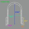 Metal Garden Arch W55'' x H94.5'' Garden Arbor Trellis Climbing Plants Support Rose Arch Outdoor Arch
