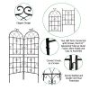 4 Pack Metal Garden Trellis 71" x 19.7" Rustproof Trellis for Climbing Plants Outdoor Flower Support