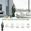 1PC 35.5 inches Indoor and Outdoor Decoration Fake Snake Plant Artificial Plant