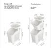 Stitched Laundry Basket Household Dirty Clothes Storage Basket Bathroom Partition Floor to Floor Shelf Narrow