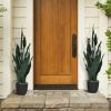 1PC 35.5 inches Indoor and Outdoor Decoration Fake Snake Plant Artificial Plant
