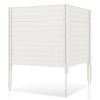 Outdoor Privacy Fence Screen with 5 Ground Stakes for Garden Yard Patio