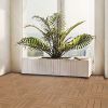 Plastic Composite Deck Tiles Set of 35pcs, Composite Decking Resist Rust, Water, Weather, Indoor&Outdoor, Easy to DIY & Maintain, Ideal for Patios
