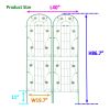 4 Pack Metal Garden Trellis 86.7" x 19.7" Rustproof Trellis for Climbing Plants Outdoor Flower Support