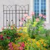 2 Pack Metal Garden Trellis 71" x 17.7" Rustproof Trellis for Climbing Plants Outdoor Flower Support