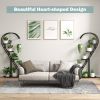5 Tier Metal Plant Stand with Hanging Hook for Multiple Plants