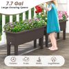 2 PCS Raised Garden Beds Self-Watering Planter Box with Detachable Legs and Drainage Hole